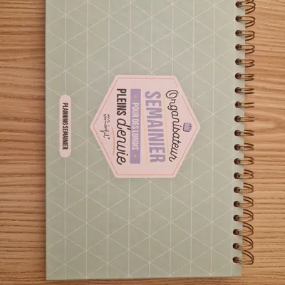 Organisateur semainier